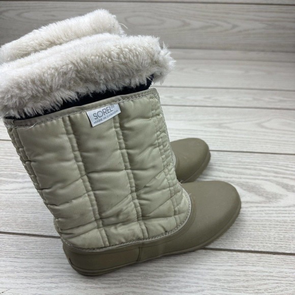 SOREL Quebec Boots Dove Grey ZIpper Closure CANADA by Kaufman Footwear(Read) - Picture 7 of 11